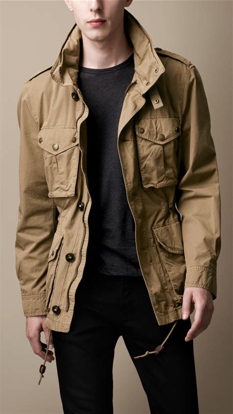 burberry brit heritage cotton field jacket|burberry bomber jacket sale.